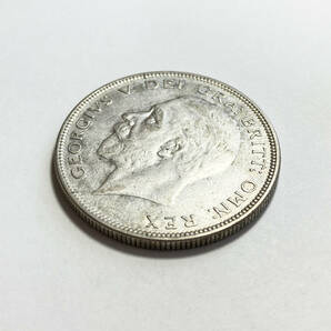 １円スタート! ・イギリス 1936年 1/2クラウン 銀貨 ジョージ5世・アンティーク コインの画像4