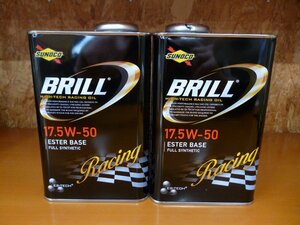 [即納] SUNOCO エンジンオイル スノコ オイル BRILL ブリル 17.5w-50 17.5w50 1L×2 2本 2L サーキット タイムアタック ドリフト