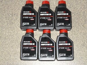 送料無料 即納 新品 ニスモ NISMO モチュール MOTUL エンジンオイル コンペティションオイル 2193E （5W40）KL050-RS401 6リッター 6L