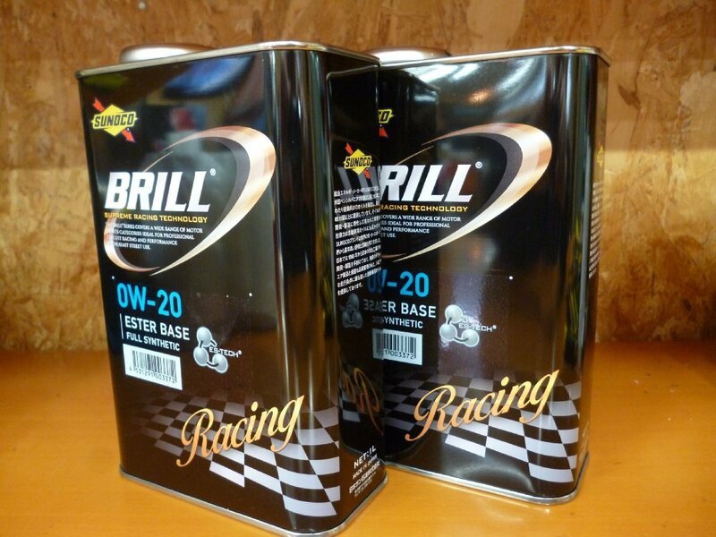 送料無料 [即納] SUNOCO エンジンオイル スノコ オイル BRILL ブリル 0W-20 1L&#215;2 2本 2L タイムアタック ドリフト