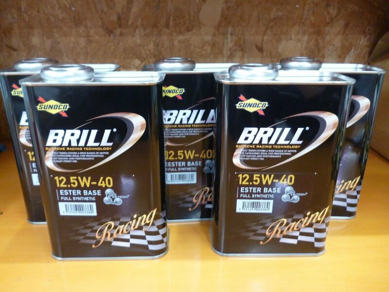 [即納] SUNOCO エンジンオイル スノコ オイル BRILL ブリル 12.5w-40 12.5w40 1L&#215;5 5本 5L サーキット タイムアタック ドリフト