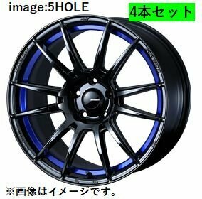 個人宅発送可能 Weds ウエッズスポーツ 17X6.5J +42 4穴 PCD100 BLC2 ホイール 4本セット SA-62R エスエー ロクニーアール (41822)