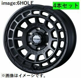 個人宅発送可能 Weds 14X4.5J +45 4穴 PCD100 FMBK ホイール 4本セット MUD VANCE X TYPE F マッドヴァンス エックス タイプ エフ (41543)