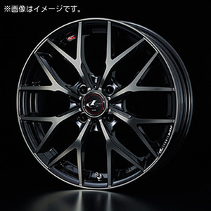 【個人宅発送可能】ウエッズ Weds 14X5.5J +42 4H PCD100 PBMC/TI ホイール 1本 LEONIS MX レオニス・エムエックス (39034)