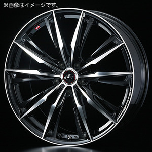 【個人宅発送可能】ウエッズ Weds 19X8.0J +35 5H 114.3 PBMC ホイール 1本 LEONIS GX レオニス・ジーエックス (39388)