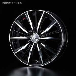 【個人宅発送可能】ウエッズ Weds 16X5.0J +45 4H PCD100 BKMC ホイール 1本 LEONIS VX レオニス・ブイエックス (33245)