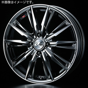 【個人宅発送可能】ウエッズ Weds 17X6.5J +42 4H 100 BMCMC ホイール 1本 LEONIS GX レオニス・ジーエックス (39350)