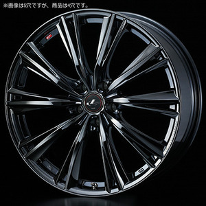 【個人宅発送可能】ウエッズ Weds 16X5.0J +45 4H PCD100 BMC1 ホイール 1本 LEONIS WX レオニス・ダブルエックス (39263)