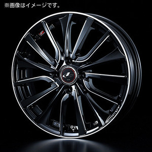 【個人宅発送可能】ウエッズ Weds 15X4.5J +45 4H PCD100 PBK/SC ホイール 1本 LEONIS VT レオニス・ブイティー (36325)