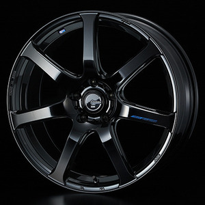 【個人宅発送可能】ウエッズ Weds 17X7.0J +42 5穴 PCD114.3 PBK ホイール 1本 LEONIS NAVIA 07 レオニス・ナヴィア ゼロセブン (39568)