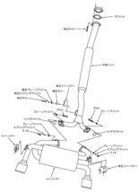 個人宅発送可能！ HKS スーパーターボマフラー MITSUBISHI ミツビシ ランサーエボリューション CZ4A(X) 4B11(TURBO) 07/10- (31029-AM004)_画像2