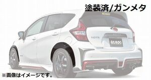 個人宅発送可能 BUSOU ブソウ エアロ フェンダー ガーニッシュ NISSAN 日産 ノート NISMO E12 ガンメタ 塗装済【受注生産品】(BNN0005G)