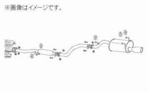 自動車関連業者直送限定 フジツボ マフラー レガリス Legalis R DB8 インテグラ タイプR 4ドア【受注生産品/BG加工可能】(760-53034)