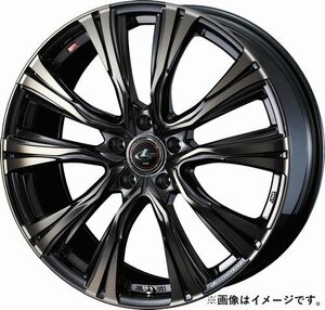 【個人宅発送可能】ウエッズ Weds 18X7.0J +55 5穴 PCD114.3 PBMC/TI ホイール 1本 LEONIS VR レオニス・ブイアール (41267)