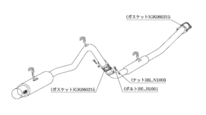 個人宅発送可能 柿本 カキモト マフラー HYPER FULLMEGA N1+ Rev. TOYOTA スプリンタートレノ AE86 1.6_NA FR 5MT (T31332)