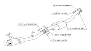 個人宅発送可能 柿本 カキモト マフラー HYPER FULLMEGA N1+ Rev. NISSAN シルビア S15 2.0_NA FR 5MT/4AT (N31357)