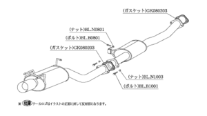 個人宅発送可能 柿本 マフラー Kakimoto.R カキモトアール NISSAN スカイライン クーペ/セダン HCR32 2.0_ターボ FR 5MT/4AT (NS312)