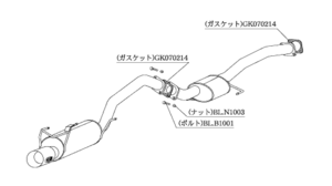 自動車関連業者直送限定 柿本 マフラー Kakimoto.R カキモトアール TOYOTA セリカ ST205 2.0_ターボ 4WD 5MT (TS322)