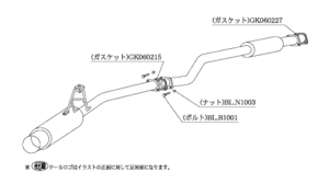 個人宅発送可能 柿本 カキモト マフラー HYPER FULLMEGA N1+ Rev. TOYOTA スプリンタートレノ AE111 98/4_M/C前 1.6_NA FF (T31327)