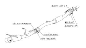 個人宅発送可能 柿本 カキモト マフラー HYPER FULLMEGA N1+ Rev. SUBARU インプレッサスポーツワゴン GF8 2.0_ターボ 4WD (B31302)