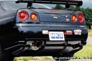 【受注生産品】自動車関連業者直送限定 HKS サイレントハイパワー マフラー スカイラインGT-R BNR34 RB26DETT 99/01-02/08 (31019-AN013)