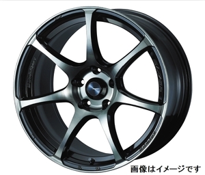 【個人宅発送可能】Weds Sport SA-75R ウェッズ スポーツ 18×9.5J +45 5穴 Rim Edge 3.19mm PCD100 R WBC ホイール 1本 (73993)