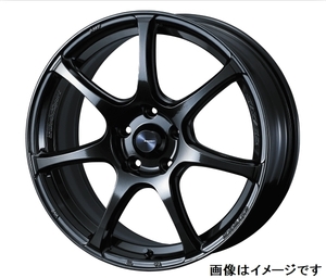 【個人宅発送可能】Weds Sport SA-75R ウェッズ スポーツ 18×8.5J +57※ 5穴 Rim Edge 4.47mm PCD100 M HBCII ホイール 1本 (74035)