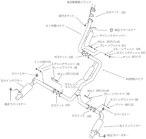 個人宅発送可能！HKS Hi-Power409 ハイパワー409 マフラー HONDA ホンダ オデッセイ UA-, DBA-RB1 K24A 03/10-06/03 (32003-AH008）_画像3