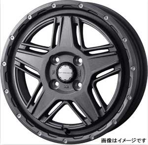 【個人宅発送可能】Weds WEDS ADVENTURE MUD VANCE 07 マットヴァンス 07 12X4.00B +40 4穴 PCD100 FLINT GRAY ホイール 1本 (40540)