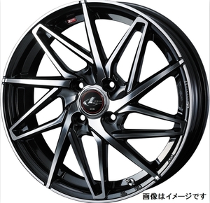 【個人宅発送可能】Weds ウェッズ 17×6.5J +50 4穴 PCD100 PBMC ホイール 1本 LEONIS IT レオニス レオニス・アイティー (40586)