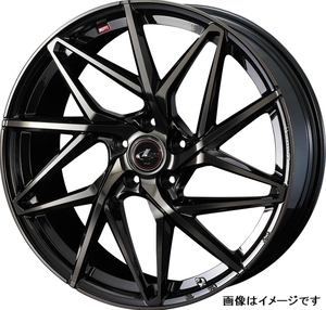 【個人宅発送可能】Weds ウェッズ 17×7.0J +53 5穴 PCD114.3 PBMC/TI ホイール 1本 LEONIS IT レオニス レオニス・アイティー (40602)