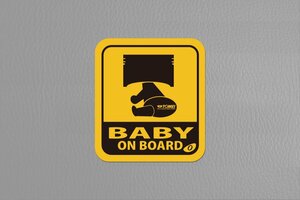 個人宅発送可能 TOMEI 東名パワード TOMEI グッズ ON BOARD STICKER 乗っていますステッカー BABY 赤ちゃん ロゴ 煽り防止 (761035)