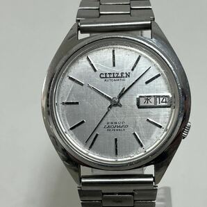 3h CITIZEN シチズン LEOPARD レオパール 28800 22石 4-770617TA AT 自動巻 シルバー文字盤 デイデイト メンズ腕時計 の画像2