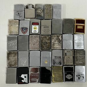 4h Zippo ジッポ オイルライター まとめ 33個 マルボロ アメスピ ベティー HONDA F1 ハーレーダビッドソンの画像1