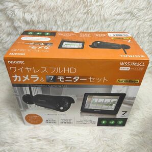 ワイヤレスフルHDカメラ＆7inchモニターセットWSS7M2CL 防犯カメラ