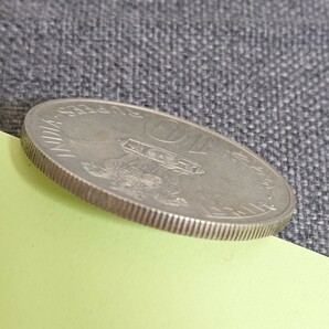 インド 10ルピー 10RUPEES 銀貨 1973年 F.A.O. GROW MORE FOOD /古銭 コイン 外国 海外 硬貨 アジア 貨幣 コレクション プルーフの画像7