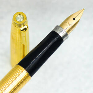  beautiful goods Made in USA Parker 75 in signia Gold si gap ( Cross Hatchback ) fountain pen 14 gold Mnib original converter attaching PERKAR(..)