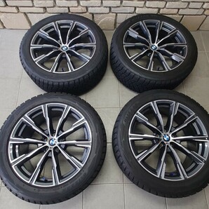 BMW X5 純正ホイール 9J×20 20インチ ブリザック 275/45R20 バリ溝 4本 スタッドレス 冬用 アルミホイール の画像1