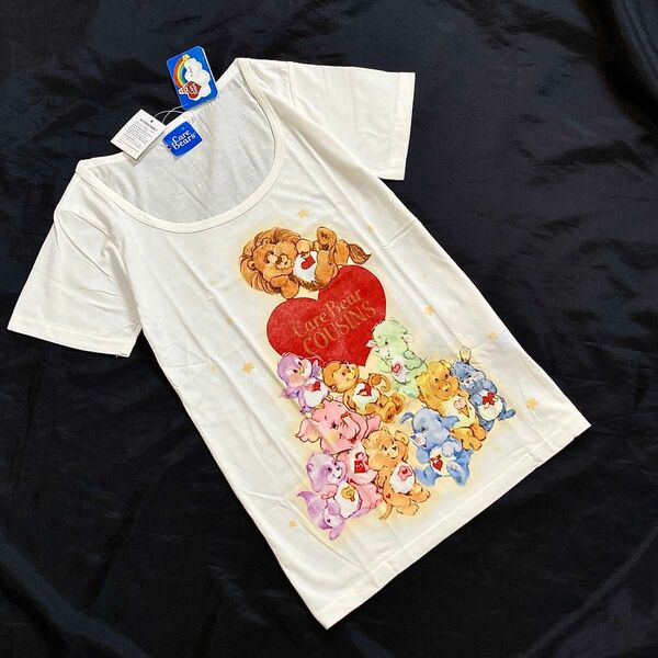 【 Care Bears/ケアベア】新品タグ付/キャラクター/プリント/Tシャツ/アメキャラTシャツ/トップス /メルヘンプリント