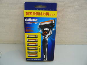 30717*Gillette Pro g ride 5+1 holder & razor 6 piece attaching profit set unopened unused goods 