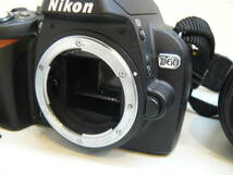30825●Nikon D60 デジタル一眼レフカメラ レンズ AF-S NIKKOR 55-200mm 1:4-5.6G ED/ AF-S NIKKOR 18-55mm 1:3.5-5.6G 本体バッテリー無し_画像3