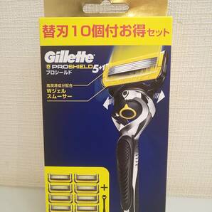 30752●Gillette プロシールド 5+1 ホルダー＆替刃10個付お得セット 未開封未使用品の画像1