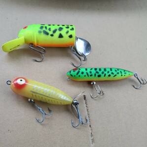 HEDDON ヘドン ルアー三点セット ザラパピー ベビーバド ベビートピード 雷魚 バス ナマズの画像2