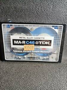 K# TDK MA-R C46 METAL ALLOY CASSETTE unused package . little crack equipped 