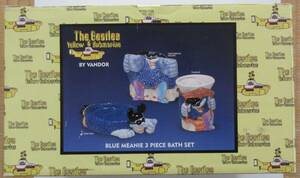 【未使用品】ビートルズ（BEATLES）イエローサブマリン（YELLOW SUBMARINE）ブルーミーニー バス３点セット（BLUE MEANIE 3 BATH SET）