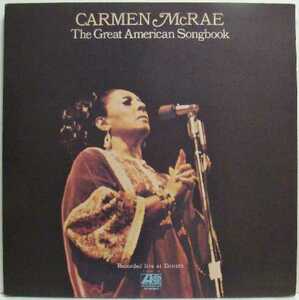 The Great American Songbook/ Carmen Mcrae(2LP) グレイト・アメリカン・ソングブック / カーメン・マクレー　ATLANTIC (LP2枚組）