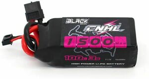 1300mAh-100C 3S CNHL Black Series 11.1V 3Sリポバッテリー XT60コネクター 高放電率R