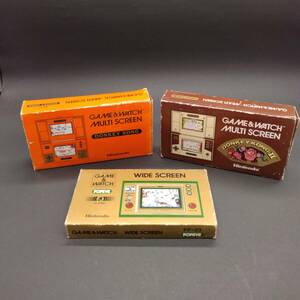  toy nintendo GAME&WATCH MULTI SCREEN Donkey Kong DK-52 Donkey Kong 2 JR-55 WIDE SCREEN Popeye PP-23 together 