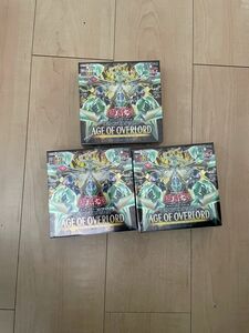 遊戯王 エイジオブオーバーロード 3BOX AGE OF OVERLORD 初回生産限定同梱　ボーナスパック付　シュリンク付