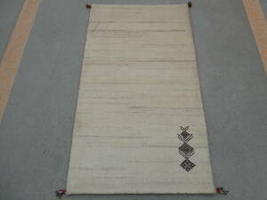 ◆ギャッベ◆ペルシャ絨毯◆アンティーク 家具◆北欧◆骨董◆茶道 華道◆ 148×84cm 2024-0409-46-1 お